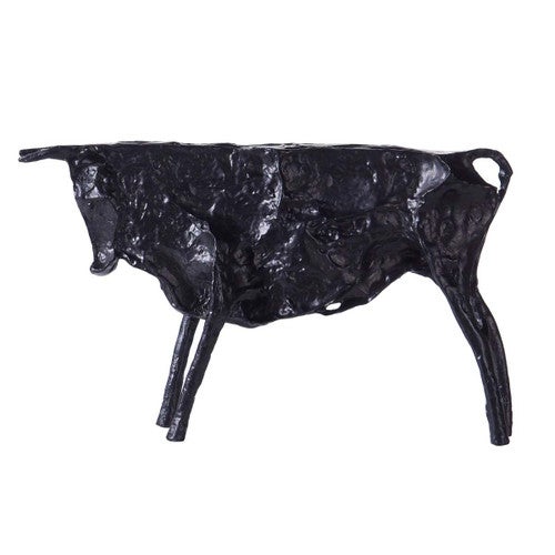 Black Bull Sculpture