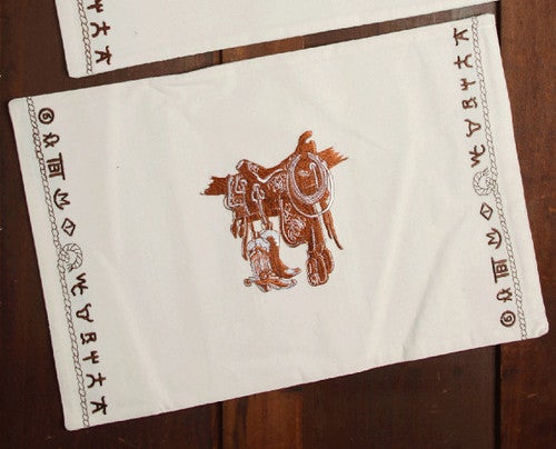 Boots & Saddle Placemats - Set of 4 - OUT OF STOCK UNTIL 03/06/2026