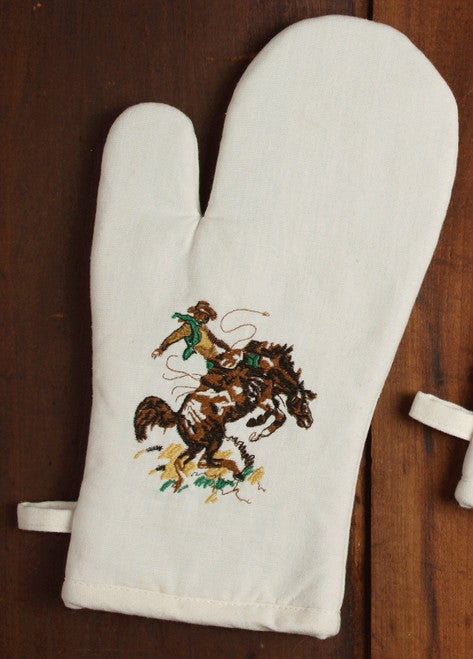 Bronco Buster Oven Mitts - Set of 2