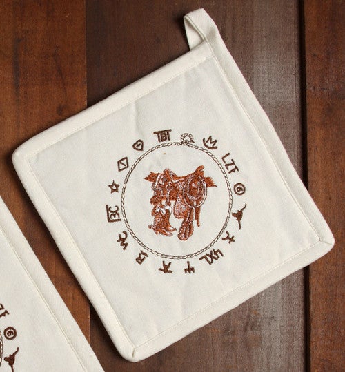 Boots & Saddle Potholders - Set of 2
