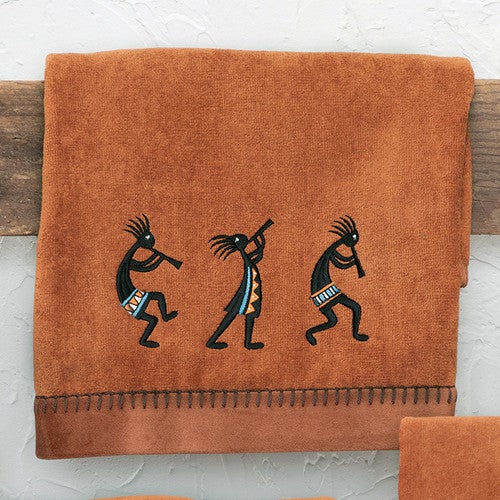 Kokopelli Copper Hand Towel