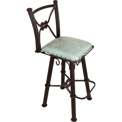 Coronado Swivel Counter Stool - Colonial Turquoise