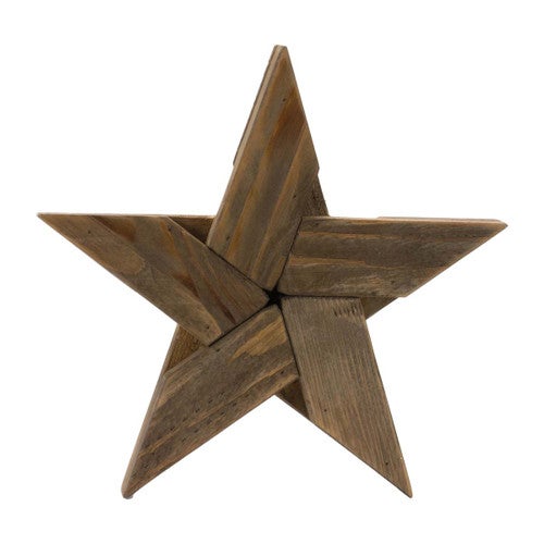 Wooden Star Wall Art - Set of 2