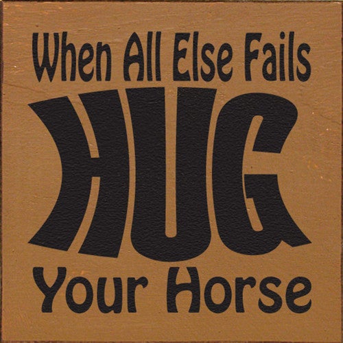 Hug A Horse Wall Art