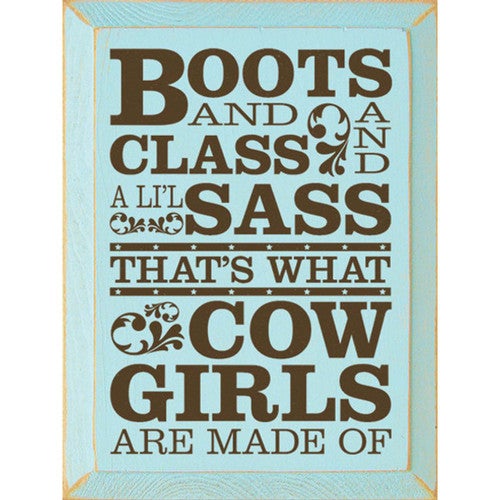 Cowgirl Spirit Wooden Wall Art