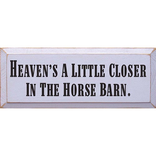 Horse Barn Heaven Wall Art