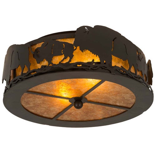 Bison Flush Mount Ceiling Light