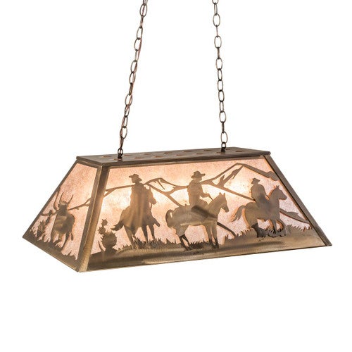 Mountain Rustlers Oblong Pendant Light