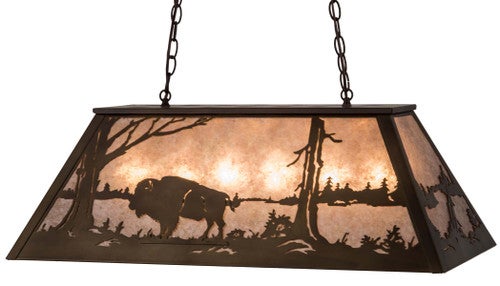 Silver Buffalo Oblong Pendant Light