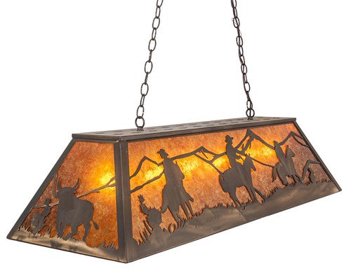 Desert Rustlers Oblong Pendant Light