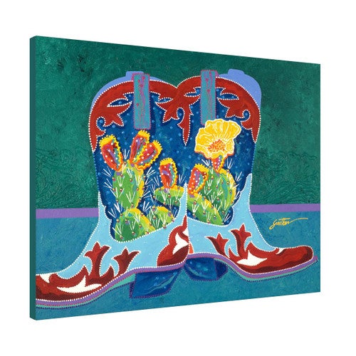 Western Bright Boots Wall Art