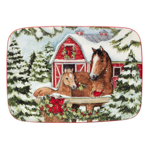 Holiday Haven Rectangular Platter - Small