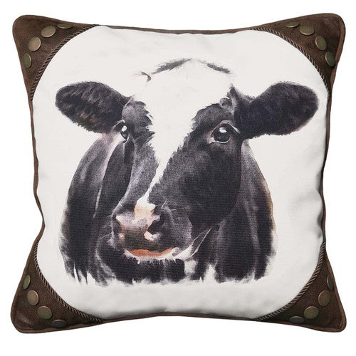 Painted Cow Pillow