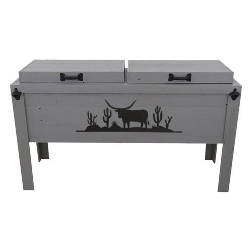 Chihuahuan Longhorn Double Cooler - Gray