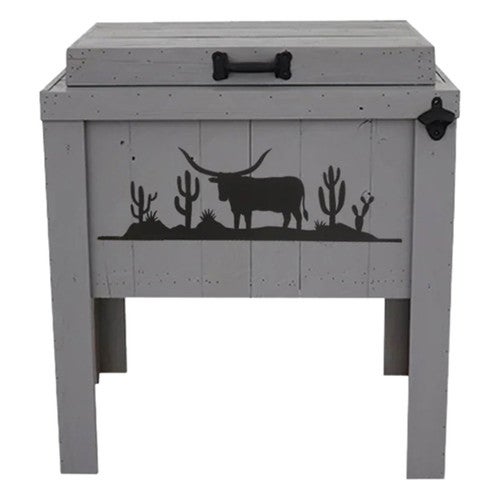 Chihuahuan Longhorn Single Cooler - Gray