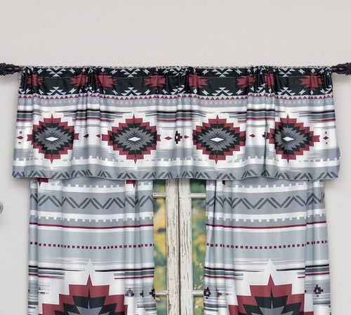 Crimson Ridge Lined Valance