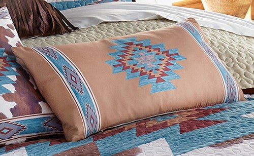 Aztec Cowhide Rectangular Accent Pillow - CLEARANCE