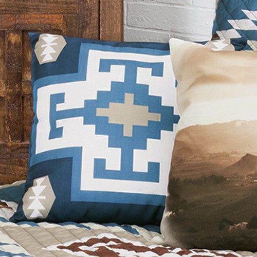 Blue Canyon Cross Accent Pillow - CLEARANCE