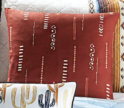 Desert Horizon Geometric Pillow - CLEARANCE