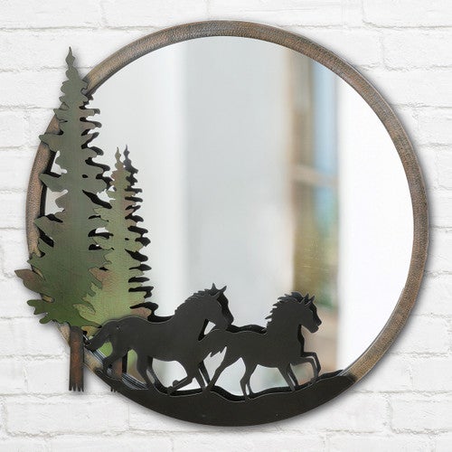 Mustang Ridge Round Wall Mirror