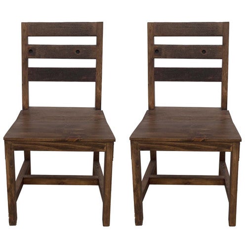 Lakeshore Walnut Dining Chairs - Set of 2