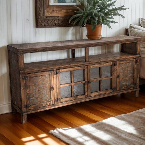 Lakeshore Walnut TV Stand - 6 Foot