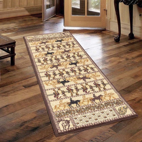 Saddle Up Cowboy Rug - 3 x 7