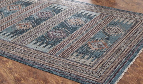 Turquoise Trails Rugs - 8 Ft. Round