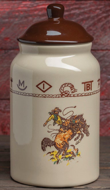 Bronco Buster Cookie / Treat Jar