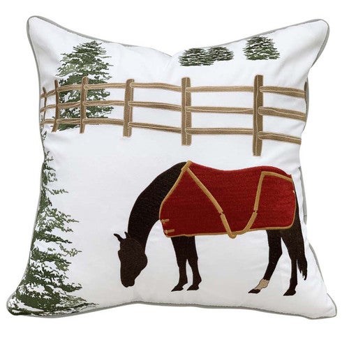 Winter Horse Pillow