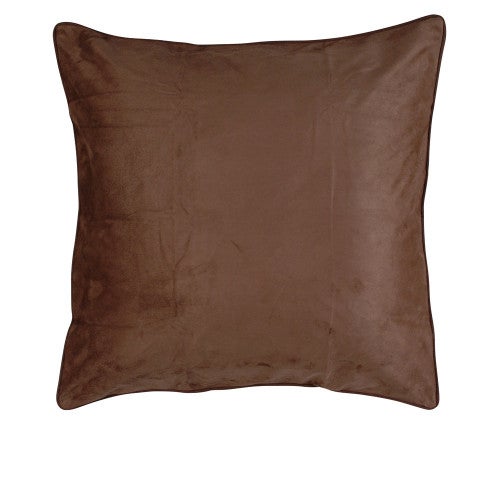 Chocolate Suede Euro Sham