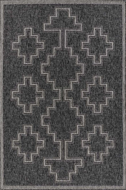 Kachina Charcoal Indoor/Outdoor Rug Collection