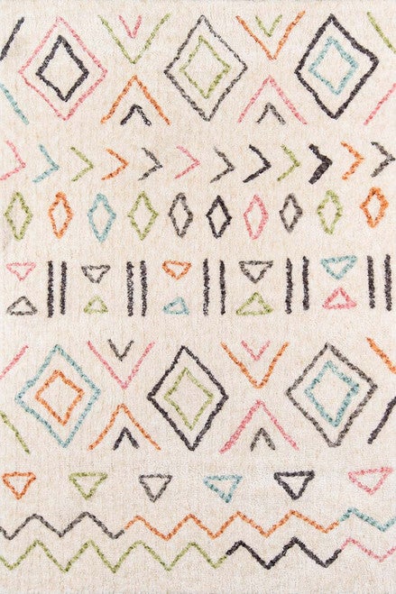 Ivory Mesa Colorburst Rug - 5 x 8