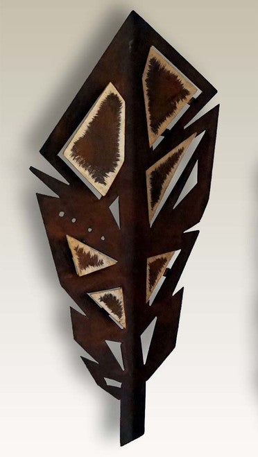 Desert Plume Cream Metal Wall Art I