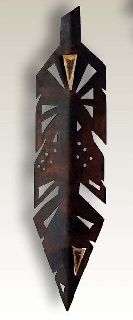 Desert Plume Cream Metal Wall Art - III