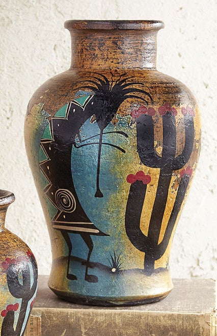 Southwest Spirit Vase - Kokopelli