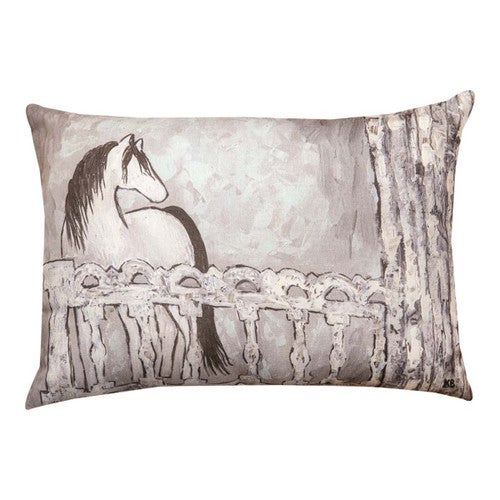 Equine Sketch Decorative Pillow