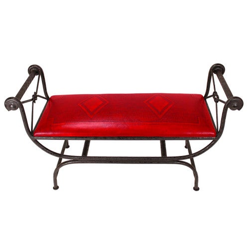 Coronado Double Vanity Bench - Diamond Red