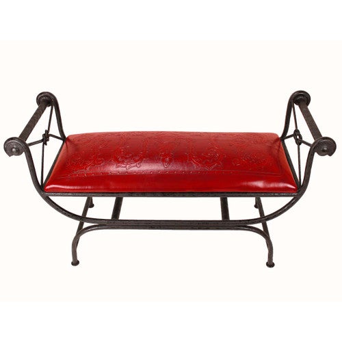 Coronado Double Vanity Bench - Colonial Red