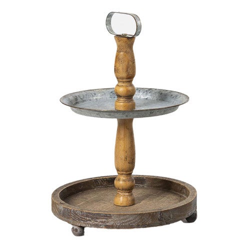 Cowboy Corral 2-Tier Serving Tray