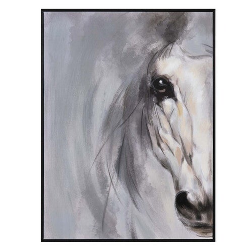 Monochrome Mane Horse Wall Art