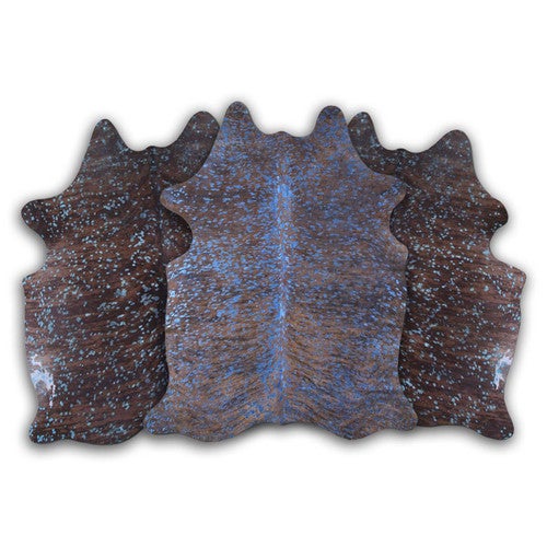 Blue Specked Brindle Cowhide Rugs