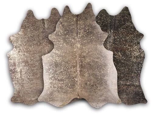 Gold Specked Brindle Cowhide Rugs