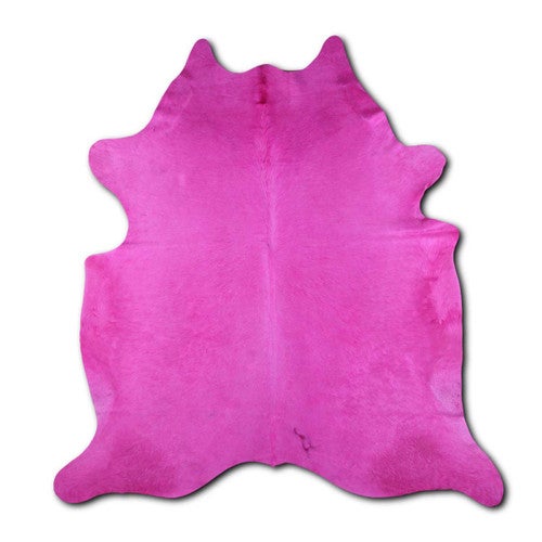 Fuchsia Cowhide Rugs