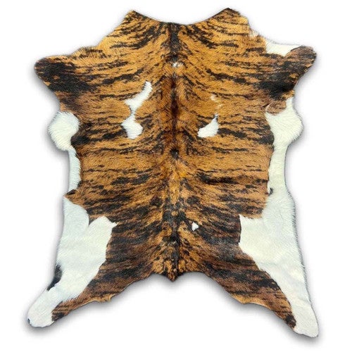 Tri-Tone Brown Calfskin Rug