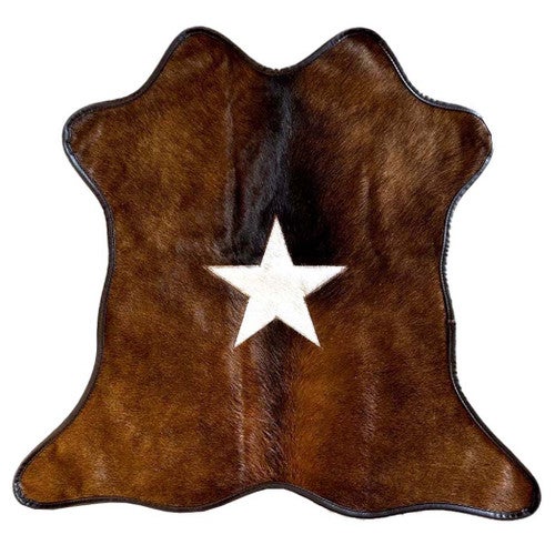 Lonestar Mini Black & Brown Cowhide Rug