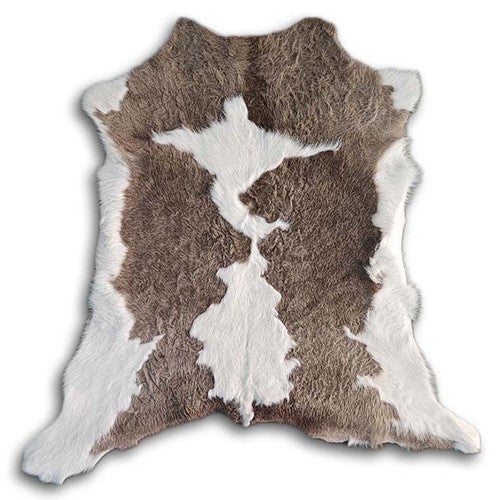 Champagne & White Calfskin Rug