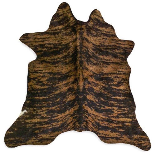 Brindle Brown Calfskin Rug