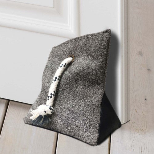 Cowhide Gray Door Wedge
