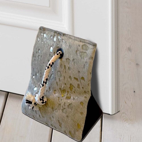 Cowhide Gold Door Wedge